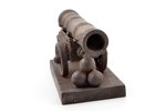 скульптура, "Царь-пушка", автор модели В.П. Крейтан, чугун, 14.8 x 24.2 x 12 см, вес 3450 г., СССР,...