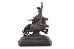 sculpture, "Lezgins on Horseback", cast iron, 27 x 22 x 13 cm, weight 3950 g., USSR, Kusa, 1973, mis...