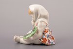 statuete, Meitene ar saulespuķi, porcelāns, PSRS, Kijevas eksperimentālā keramikas-mākslas rūpnīca,...