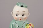figurine, salt celler, Porter, porcelain, Riga (Latvia), Riga Ceramics Factory, the 40ies of 20th ce...