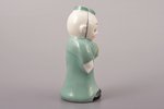 figurine, salt celler, Porter, porcelain, Riga (Latvia), Riga Ceramics Factory, the 40ies of 20th ce...