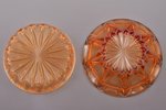 комплект из 2 конфетниц, Ильгюциемская стекольная фабрика, Латвия, 20-30е годы 20го века, Ø 15 / 13....