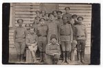 photography, group of soldiers, Russia, beginning of 20th cent., 13,8x8,8 cm...