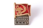 badge, USSR national team, USSR, 30.7 x 22.8 mm...