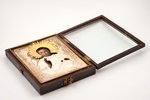 icon, Jesus Christ Pantocrator, in icon case, board, painting, metal, Russia, 22.3 x 18 x 1.9 cm, ic...