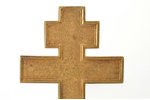 крест, Распятие Христово, медный сплав, золочение, Российская империя, 25.7 x 14.5 x 0.5 см, 474.75...
