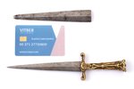 stiletto, scabbard - imitation of a blunt blade, total length 20.3 cm, blade length 12.7 cm, the 19t...