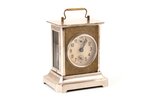 table clock, "Junghans", plays the National Anthem of Latvia, the 20-30ties of 20th cent., metal, 93...