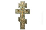 krusts, Kristus Krustā Sišana, bronza, aukstā emalja, 4-krāsu emalja, Latvija, 20 gs. 20-30tie gadi,...