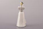 figurine, Lady with dog, porcelain, USSR, DZ Dulevo, molder - Asta Brzhezitckaya, 10.7 cm...