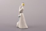 figurine, Lady with dog, porcelain, USSR, DZ Dulevo, molder - Asta Brzhezitckaya, 10.7 cm...
