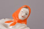 pair of figurines, Russian dance, USSR, DZ Dulevo, molder - Asta Brzhezitckaya, the 50-60ies of 20th...