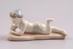 statuete, Zēns pludmalē, porcelāns, PSRS, LFZ - Lomonosova porcelāna rūpnīca, 20gs. 50-60tie gadi, 5...