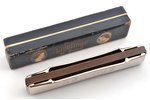 harmonica, M. Hohner, in original case, Germany, the 30ties of 20th cent., 17.7 x 3.4 x 2.6 cm...