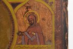 ikona, Svētais Nikolajs Brīnumdarītājs, dēlis, gleznojums, Krievijas impērija, 32.6 x 24.5 x 2.4 cm...