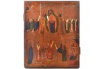 icon, Protection of the Mother of God, board, painting, Russia, 30.5 x 25.2 x 2.5 cm...