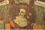icon, Mother of God Joy of All Who Sorrow, board, painting, guilding, Russia, 35.6 x 30.8 x 2.3 cm...