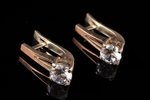 earrings, gold, silver, 925, 375 standard, 4.31 g., the item's dimensions 1.9 cm, Ukraine...