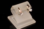 earrings, gold, silver, 925, 375 standard, 3.20 g., the item's dimensions 1.8 cm, Ukraine...