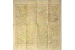 map, Saldus, Latvia, 1929, 47.1 x 46 cm, published by "Ģeod.-Top. daļa", slight damage to the paper...