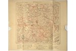 map, Tukums, Dobele, "Karte des Westlischen Russlands. Kriegausgabe", Latvia, 1919, 35.7 x 42.2 cm,...