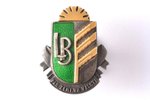 badge, LB, Agricultural Society, For Land and Country, Latvia, 20-30ies of 20th cent., 27.6 x 22 mm...