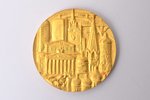 commemorative medal, Games of the XXII Olympiad, № 0169 (of 1500 pcs.), gold, 900 standard, USSR, 19...