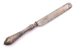 knife, silver/metal, 84 standart, 1908-1917, total weight of item 68.45 g, "Fabergé", Moscow, Russia...