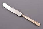 knife, silver/metal, 84 standart, 1896-1907, total weight of item 79.95g, "Fabergé", Russia, 21.4 cm...