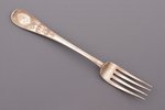 fork, silver, 84 standard, 55.80 g, 18.5 cm, "Fabergé", 1896-1907, Moscow, Russia...