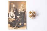 badge, a photo, Alexander Military School, Russia, beginning of 20th cent., 39 x 38.5 mm...