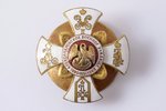 badge, a photo, Alexander Military School, Russia, beginning of 20th cent., 39 x 38.5 mm...