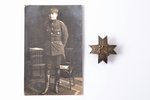 badge, a photo, 8th Daugavpils infantry regiment, Latvia, 20-30ies of 20th cent., 42.6 x 42.9 mm...