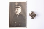 badge, a photo, Cavalry Regiment, № 3522, silver, 875 standard, Latvia, 34.7 x 34.7 mm, silver nut...