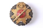 badge, a photo, Latvian Riflemen regiment, LSP, Russia, beginning of 20th cent., 44.7 x 42.7 mm...