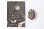 знак, фотография, полк Айзсаргов Резекненского уезда, Латвия, 20е-30е годы 20го века, 52.3 x 35 мм...