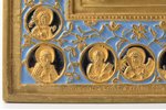 ikona, Kristus Svētītais Klususms, vara sakausējuma, 2-krāsu emalja, Krievijas impērija, 19. gs., 15...