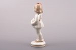figurine, A Girl with a Ball, porcelain, Riga (Latvia), USSR, Riga porcelain factory, molder - Leja...