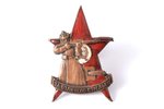 badge, For excellent shooting, Workers and Peasant Red Army, USSR, 20ies of 20th cent., 47.1  x 32.1...