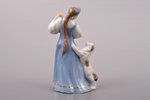 figurine, Czarevna with apple, porcelain, USSR, Pervomaisk porcelain factory (Pesochnoye), molder -...