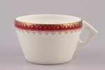 tea pair, with spare saucer, porcelain, Gardner porcelain factory, Russia, the 2nd half of the 19th...