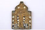 икона, святитель Николай Можайский, медный сплав, 3-цветная эмаль, Российская империя, 19-й век, 12....