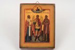 ikona, Erceņģelis Gabriels ar svētajiem, dēlis, gleznojums, Krievijas impērija, 19. gs. 2. puse, 13....