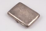 кошелёк, серебро, 84 проба, общий вес изделия 71.5, штихельная резьба, 7.3 x 5.2x 1.3 см, 1896-1907...