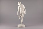 figurine, Gymnast, bisque, Riga (Latvia), USSR, Riga porcelain factory, the 60ies of 20th cent., 25....