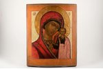 икона, Казанская икона Божией Матери, доска, живопиcь, Российская империя, конец 19-го века, 35.5 x...