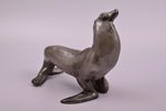 figurine, Seal, porcelain, Riga (Latvia), USSR, sculpture's work, Riga porcelain factory, molder - O...