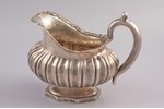 sauce-boat, silver, 84 standart, 221.5 g, h 13 cm, by Thomas Sohka, 1842, St. Petersburg, Russia...