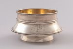 saltcellar, silver, 84 standard, 139.65 g, gilding, (h/Ø) 4.8 / 9.1 cm, by Hesketh Timothy, 1894, St...