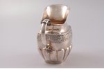 cream jug, silver, 84 standard, 129.5 g, 10 cm, the 1st half of the 19th cent., Saratov, Russia...